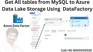 Azure lookup activity  get multiple tables from Mysql to ADLS