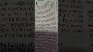 LUKE LESSON #18 The Parable of the Persistent Widow,   Pharisee and the Tax Collector