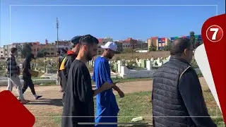 الحزن ظاهر على وجوه لاعبي الوداد خلال جنازة اللاعب الراحل 