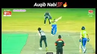 Auqib Nabi Hits Unbeaten💯 For Jammu and Kashmir in the Vijay Hazare Trophy Against Hyderabad🔥🏏