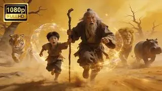 【2025武侠电影】神兽吞食老人小孩，功夫少年挺身而出，一招狮吼功威慑百兽🔥#chinesedrama #movie #功夫 #动作 #kungfu #电影 #武侠
