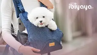 Keep your pet close to your heart | FC2270 Hug Pack Dog Sling Carrier | IBIYAYA