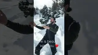 Life is beautiful with you ❄️❤️ #ski #fun #musica #dance #latino #viral