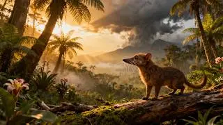 La Tierra sin dinosaurios, 66 millones de a&ntilde;os atr&aacute;s (Reconstrucci&oacute;n con IA) &mdash; Auge de los mam&iacute;feros