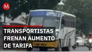 En Veracruz, transportistas frenan el aumento de tarifas