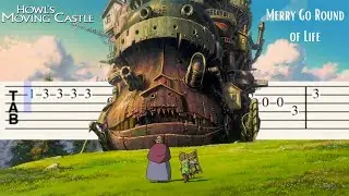 Merry Go Round of Life Howl's Moving Castle Guitar Tabs