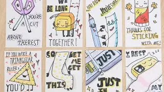 Funny Stationery Puns of Encouragement | Cute and Easy Doodles ✏️