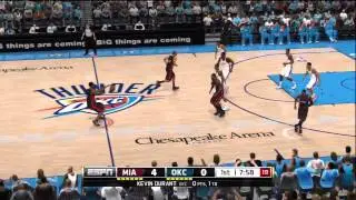 NBA Live 13 Gameplay Miami Heat vs OKC