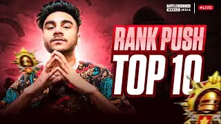Top 10 Ak Sapna😭😭 ! Conqueror Rank Push BGMI Live Stream