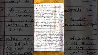 computer course all questions and answers what is computer application software #notes #computer
