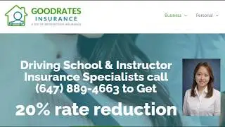 20% rate deduction for Goodrates Driving Instructor Insurance 2025