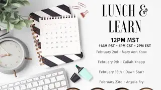 Lunch & Learn with TONS of creative sales ideas!!!