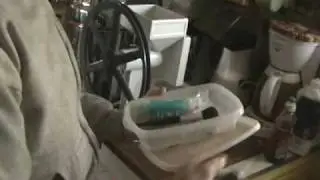 102909 Grinding for Multi Grain Pancakes, part 1