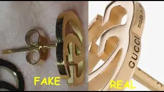 Gucci earrings real vs fake. How to spot fake Gucci tissue stud earrings