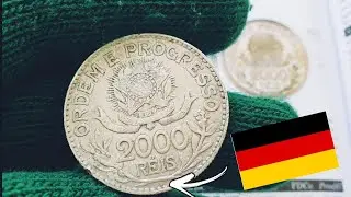 ESSA MOEDA FOI VENDIDA EM LEIL&Atilde;O POR R$ 45.000; VEJAM SUAS 2000 REIS 1913  PRATA URGENTE.