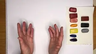 Waldorf painting: Enanos con Piedras