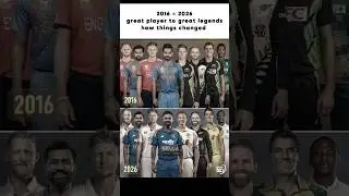 How Fast Time Changed📈  #goat #shorts  #virat  #root #smith #williamson #rohit #starc #stoke #rabada