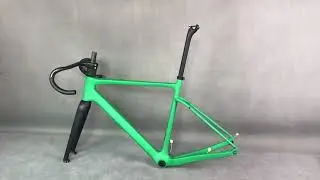 Full hidden cable Gravel bike frame GR044 custom paint #gravelbike #gravelbicycle #gravelroad