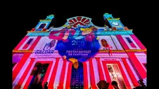 Espectáculo audiovisual de las 540º Fiestas Mayores de Santiago de la Real Ciudad de Gáldar 2022