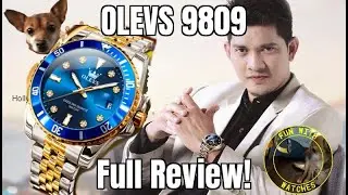 OLEVS 9809 Quartz Dive Style Watch Review!