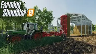 BALE STORAGE SHEDS - COLLECTING STRAW - Farming Simulator 19 #3 | Radex