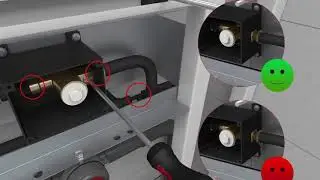 Установка инсталляции SCHELL для писсуара