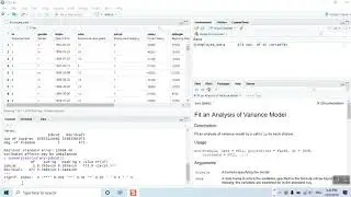 one way ANOVA and Post Hoc Tests using R and RStudio