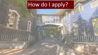 Catholic Theological College Information Session June 2025: How do I apply?