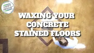 How To Wax Floors & Exterior. (How to Apply Floor Finish) [Part 7] | ConcreteCamouflage.com