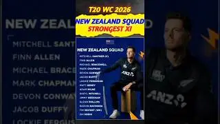 NEW ZEALAND SQUAD AND STRONGEST XI 🥶 #shorts #viral #trending #cricket #cricketnews