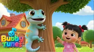 Sleepy Gecko Lullaby 🦎🌙 | Baby Bedtime Song for Kids ⁨@Bubby_tune⁩