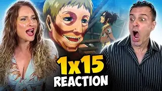 Hange&rsquo;s Titans Are Murdered?!😱 | Anime NOOBS React to ATTACK ON TITAN 1x15