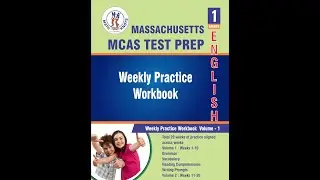 Massachusetts MCAS &ndash; 1st Grade ELA Test Prep Workbook Volume 1 | Book Preview Video