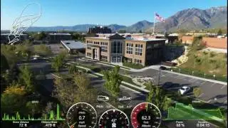 Parrot Bebop1 - Flight Data Overlay