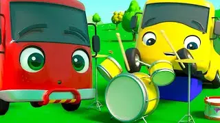 Buster's Musical Band - Learn to Share with Friends | Go Buster | Kids Cartoons |