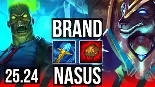 BRAND vs NASUS (TOP) | Conqueror | EUW Master | 25.24