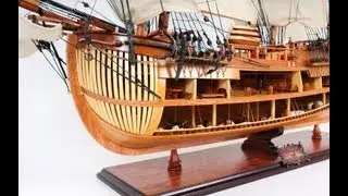 HMS Endeavour Open-Hull ~ Capt. Cook's Wood Model Ship