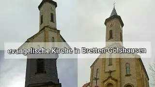 evangelische Kirche in Bretten-G&ouml;lshausen die 4 Bronzeglocken