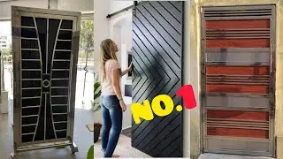 Steel/iron single palla gate design for home      Metal single door design