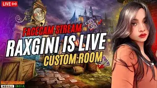 BGMI CUSTOM ROOM LIVE || GIRLGAMER🔥| FACE CAM STREAM REACTION❤️| bgmicustomroom #bgmi #facecam