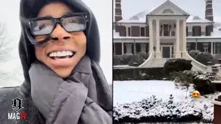Dwight Howard's Wife Amy Can't Believe Their 32,500 sq ft. Georgia Mansion Is Covered In Snow! ❄️