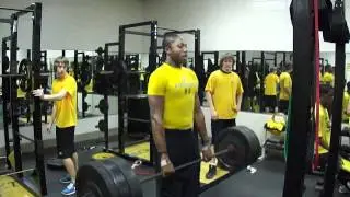 HANG CLEAN 275lbs EASY 2X Desmond Floyd WAKE FOREST DEFENSIVE END