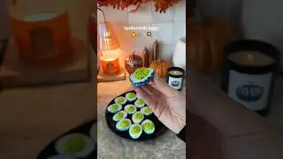 Spooky Spiderweb Eggs 🍳 #halloween #food