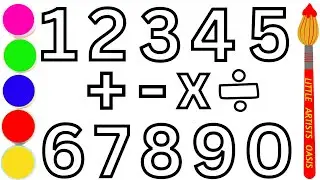 How to draw 1 to 9 | How to Draw Number 0 to 10 | 123 | 1 to 9 | Colorful Number Drawing