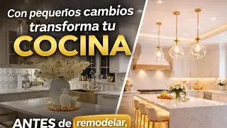 Ideas para tener la cocina hermosa/Cocina Moderna /Ideas para GABINETES, PAREDES y LOSETAS