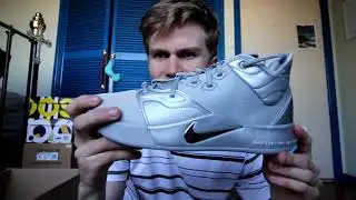 Распаковка серебряных кроссовок Nike PG3 x NASA 50th Anniversary