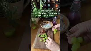 Vitamin og protein morgenmad 🥬🍇Med spinat, vindruer og hytteost253 kcal✅
