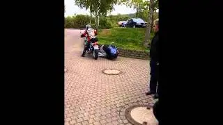 BMW R1200GS mit Beiwagen als Schwenker!!! Unbedingt anschauen