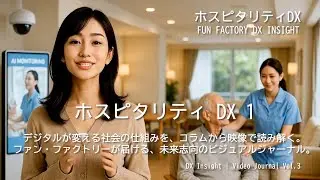 DX Insight Video Journal Vol.3  ホスピタリティDX1 ファンファクトリーが発信するDXコラムを映像化。AI・サイネージ・ホスピタリティの最前線を、2分で読み解くシリーズ