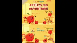 A Is for Apple 🍎 Alphabet Song for Toddlers | Kids Audio Story